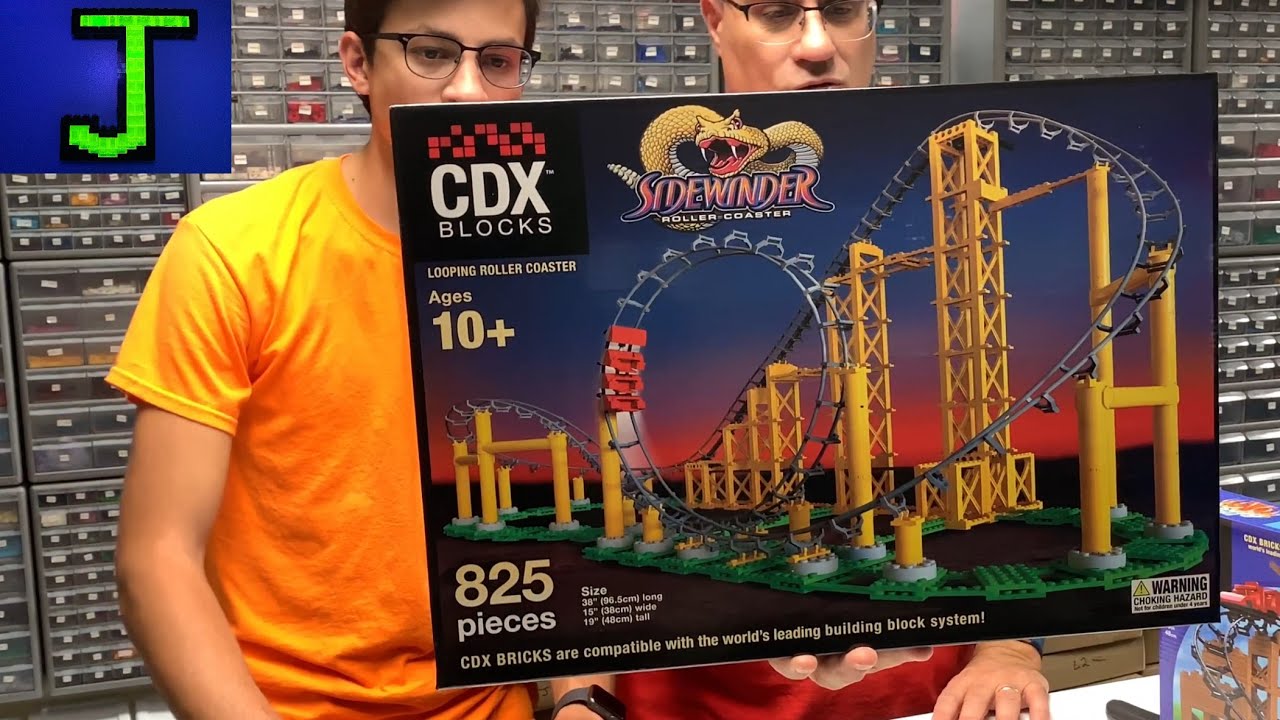 CoasterDynamix CDX Blocks Sidewinder Roller Coaster Unboxing
