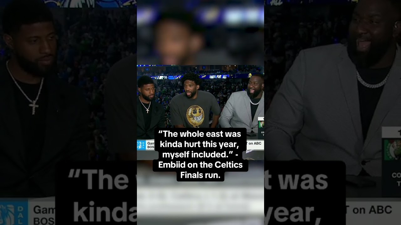 Embiid giving his thoughts on Boston