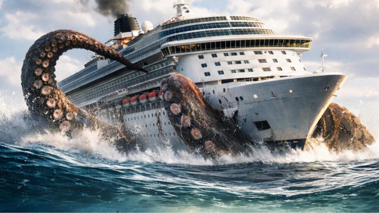 Leviathan Attacks Cruise Ship in the Middle of the Ocean