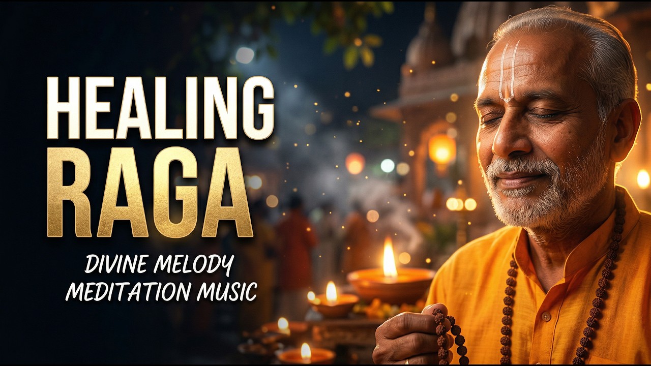 ॐ Healing Raga Meditation Music | Traditional Flute & Sitar for Yoga & Relaxation | Morning Raag