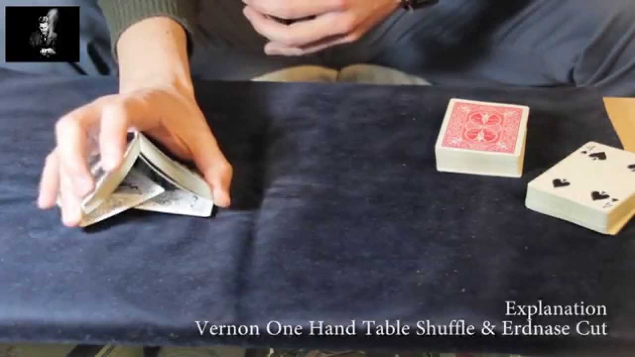 Vernon One Hand Table Shuffle // Tutorial Now everyone can do this!
