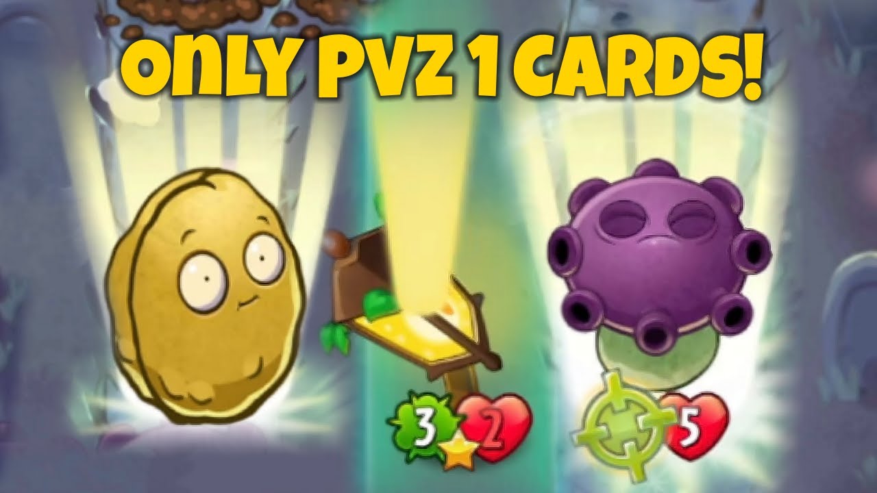 Spudow PvZ 1 Cards ONLY Challenge
