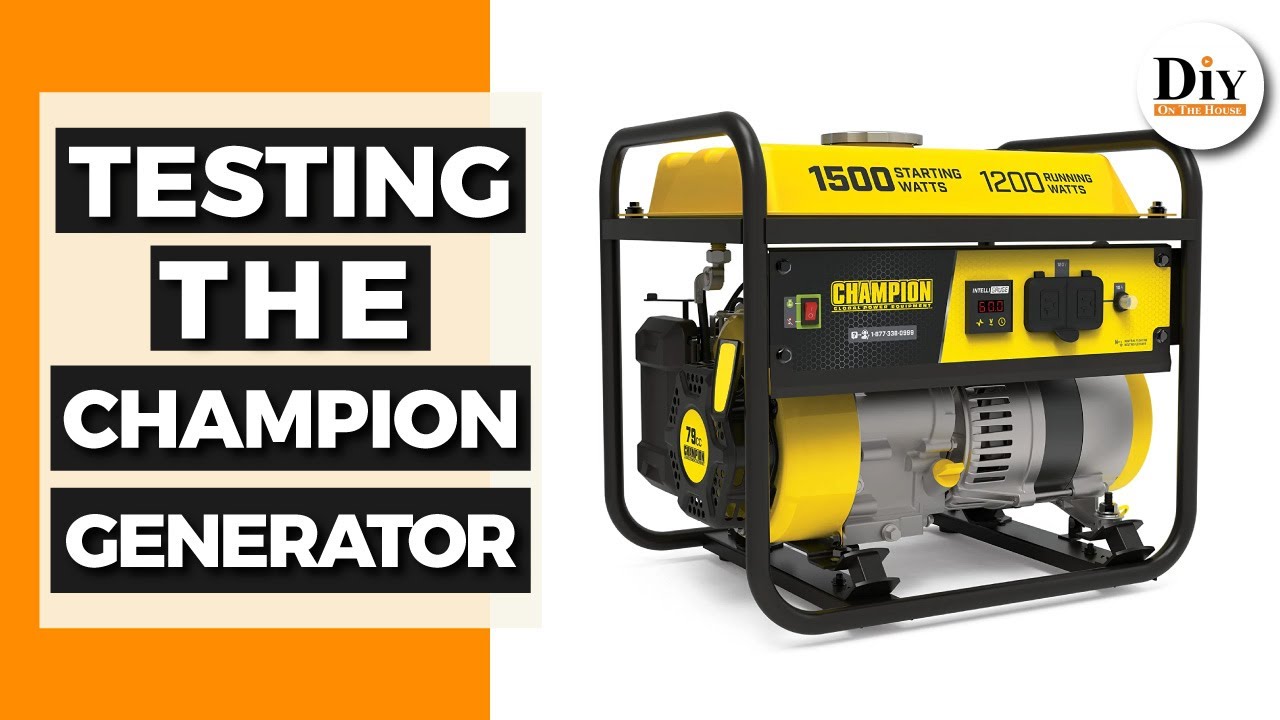 Putting the Champion 1500 Generator to the Test / Light Weight Generator from Champion Generators