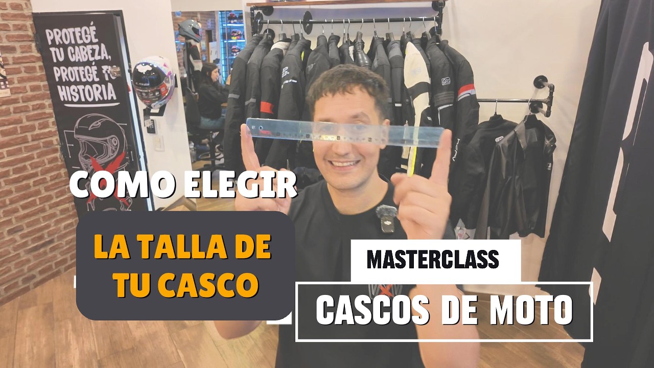 Cómo saber tu talle de casco de moto 