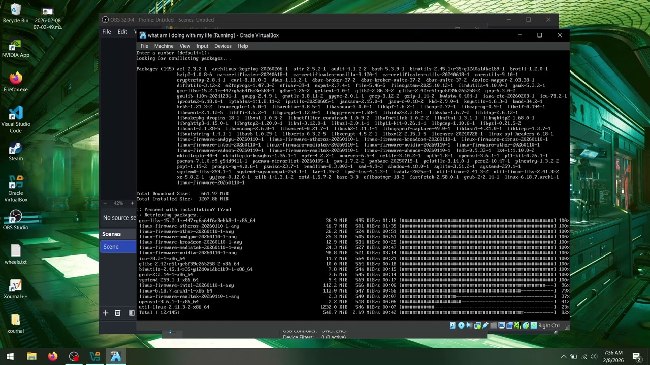 installing arch every day until i get HRT day 1