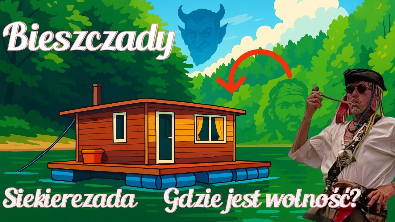 Zalane Bieszczadzkie wsie, diabły  i perkusista Dżemu...szukając wolności  🏞️🏚️#Solina