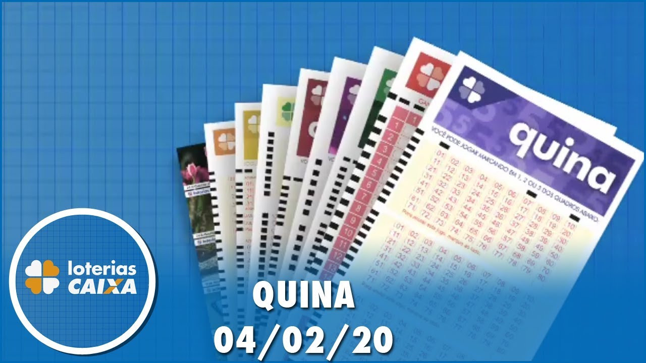 Resultado da Quina - Concurso nº 5188 - 04/02/2020