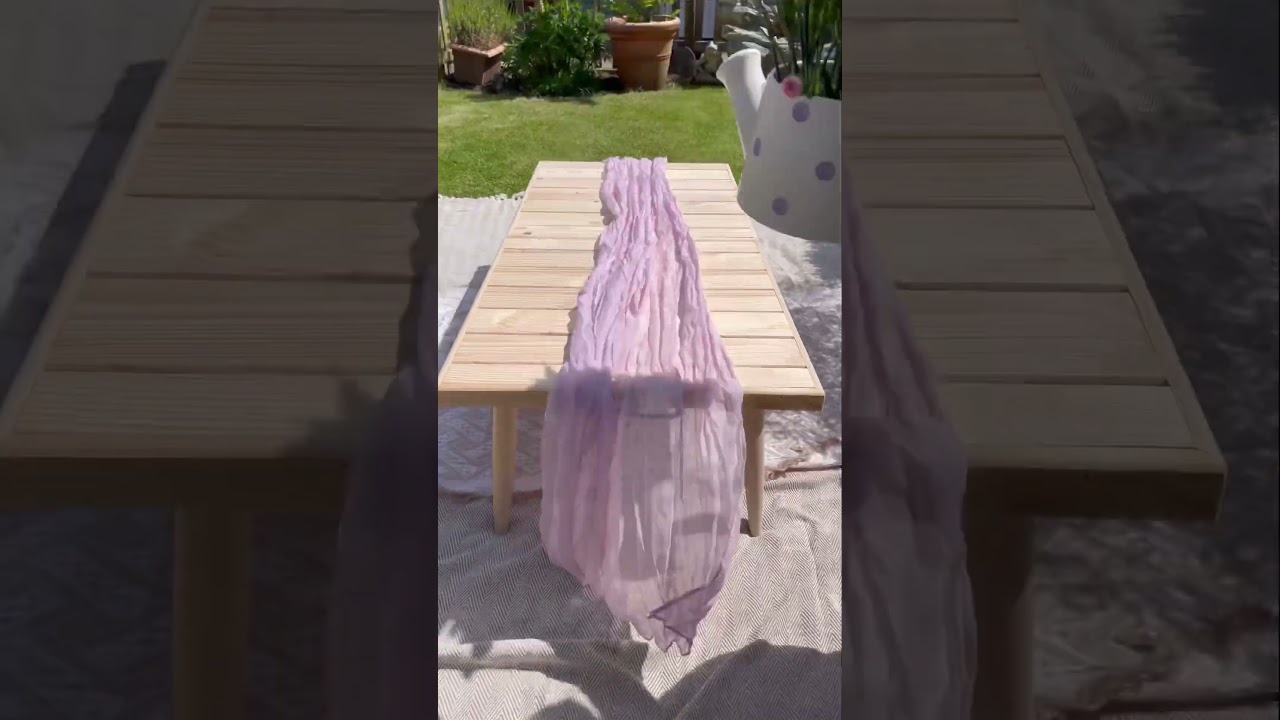 Garden picnic table setup #picnicideas #summervibes