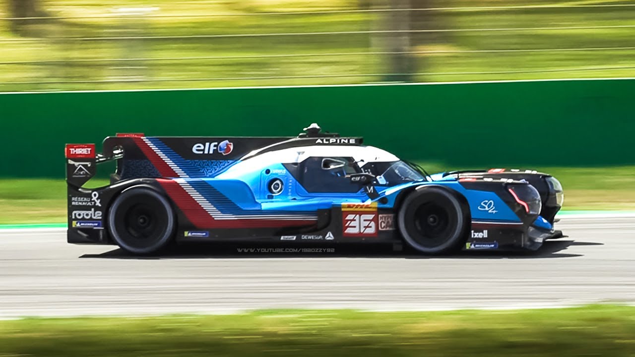 Alpine A480 LMH (Le Mans Hypercar) Class Car testing at Monza Circuit!