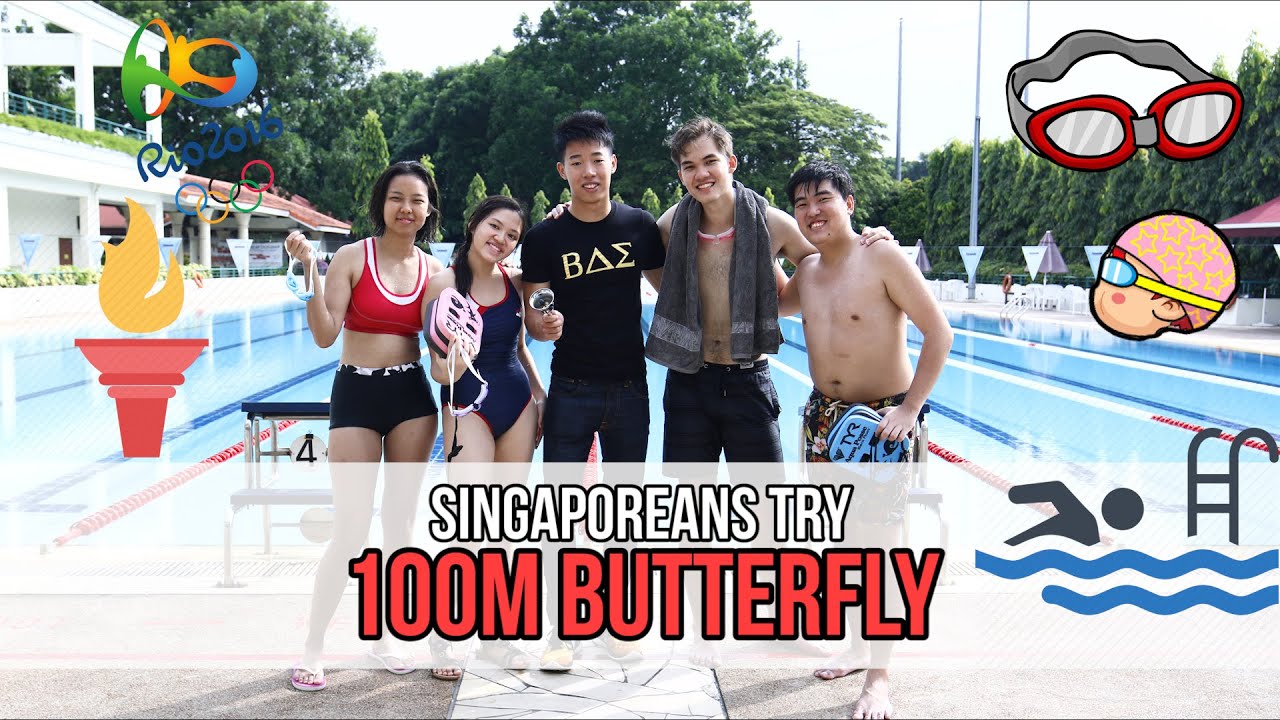 Singaporeans Try: 100M Butterfly (Joseph Schooling Tribute)