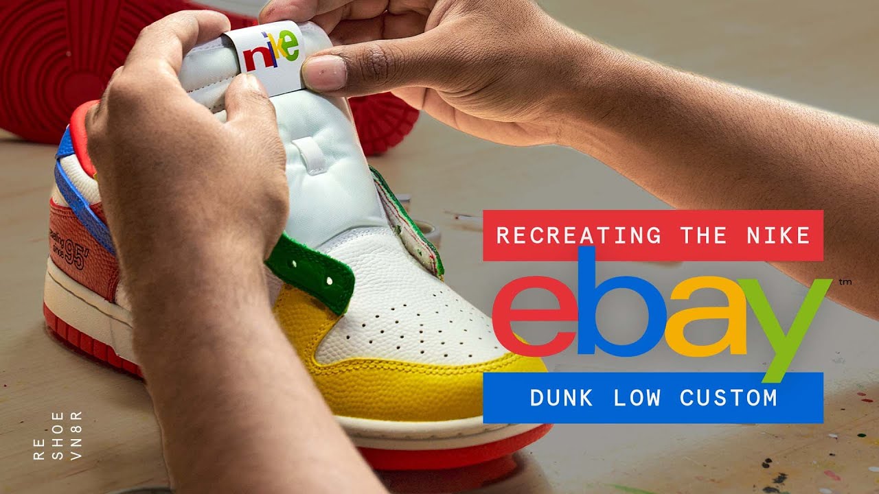 Custom Nike Dunk Low Sample Recreated For Ebay