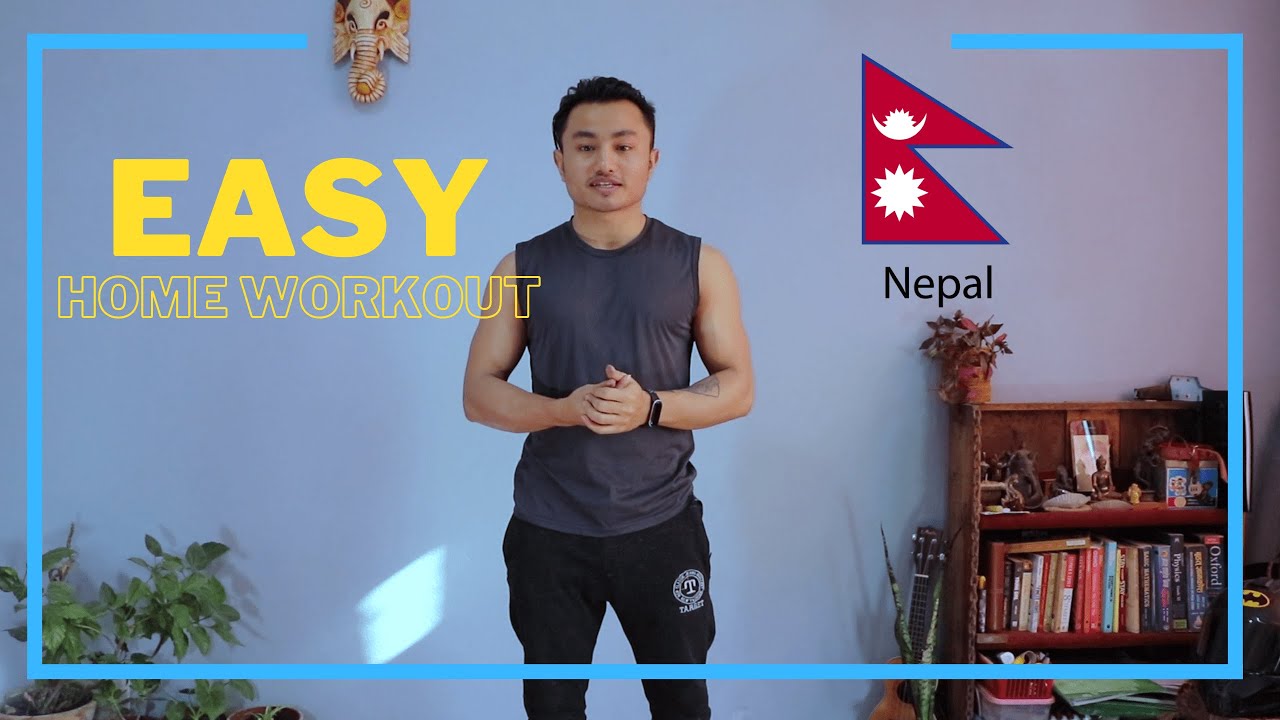 Easy Home Workouts ( Biceps ,Triceps & Abs) - Nepal    ( With Waterbottles , Bag & Stick)