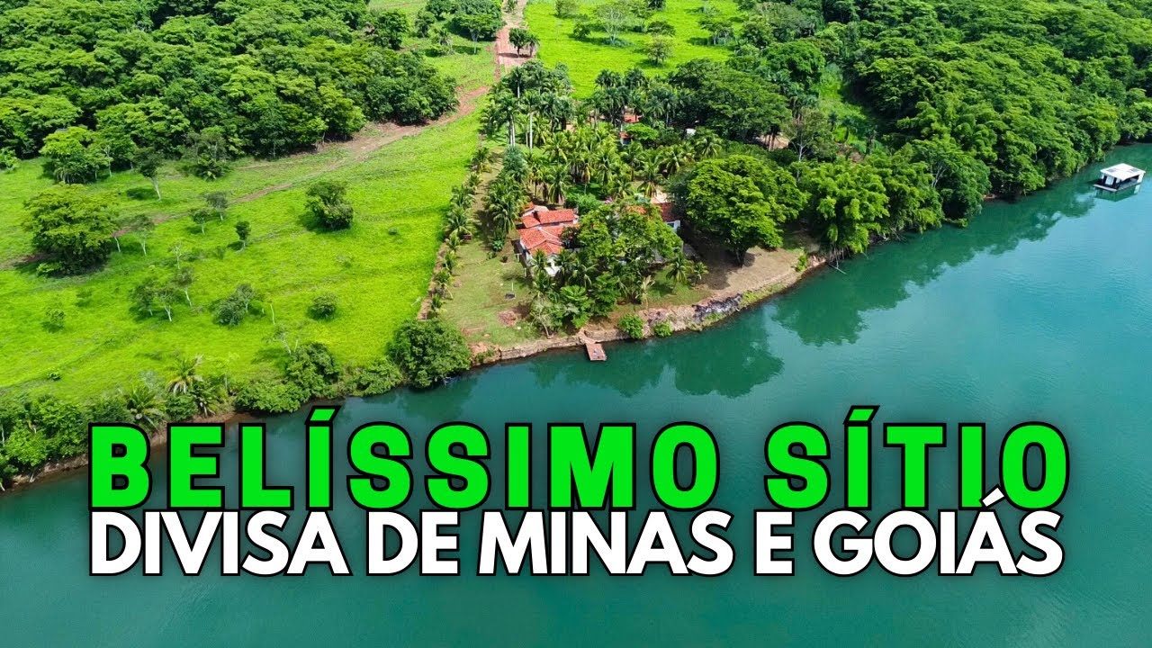 BELÍSSIMO SÍTIO À VENDA EM SÃO SIMÃO-GO NO RIO PARANAÍBA