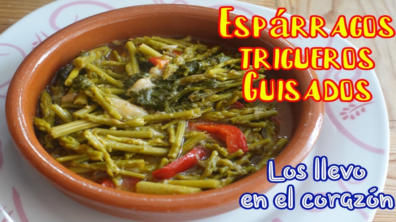Espárragos trigueros guisados