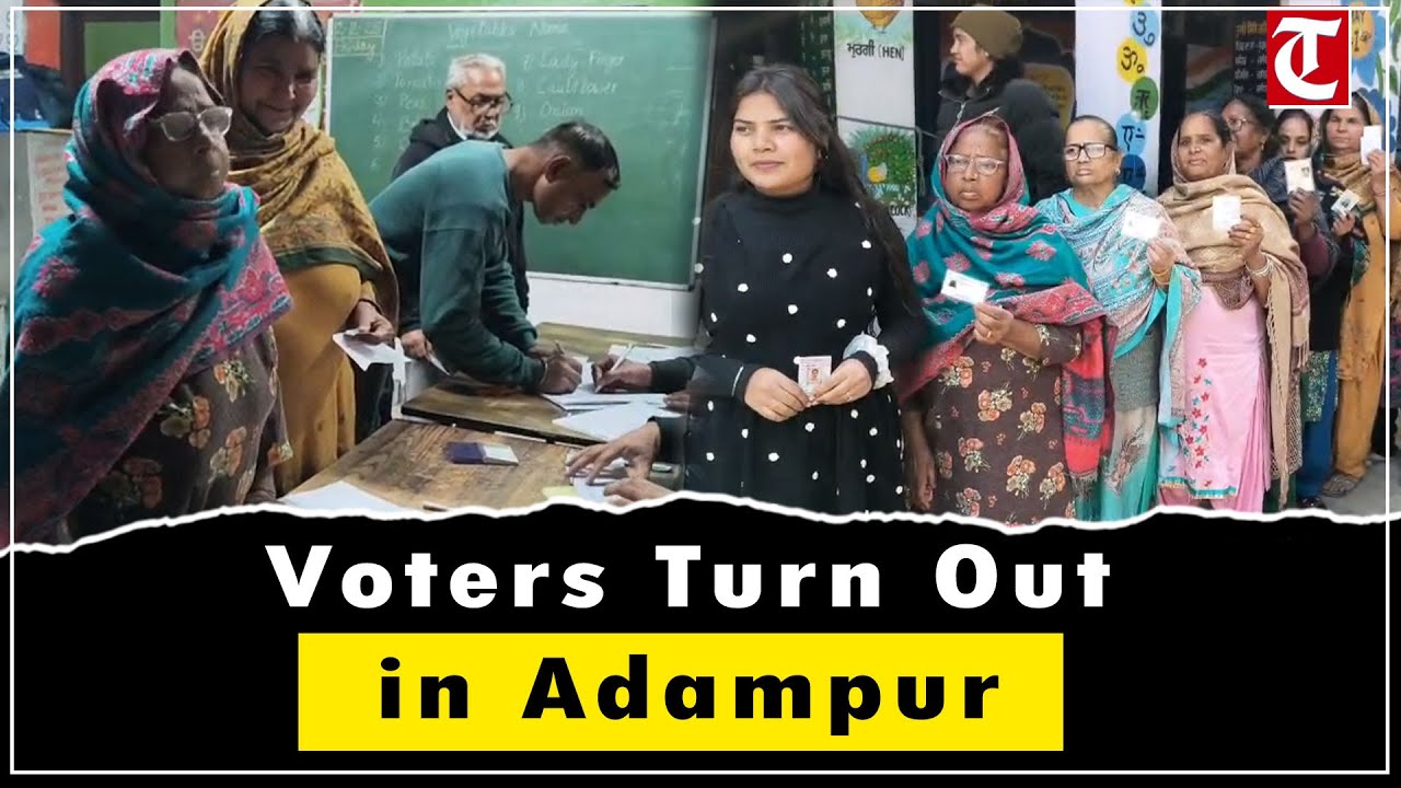 Voters turn out for Zila Parishad, Panchayat Samiti bypoll in Adampur&rsquo;s Naugaja zone