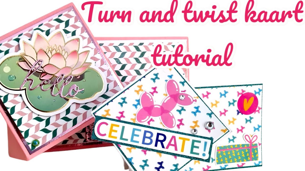 Tutorial Turn and Twist kaart 🤩 Met producten van #Action #Wibra en #Zeeman
