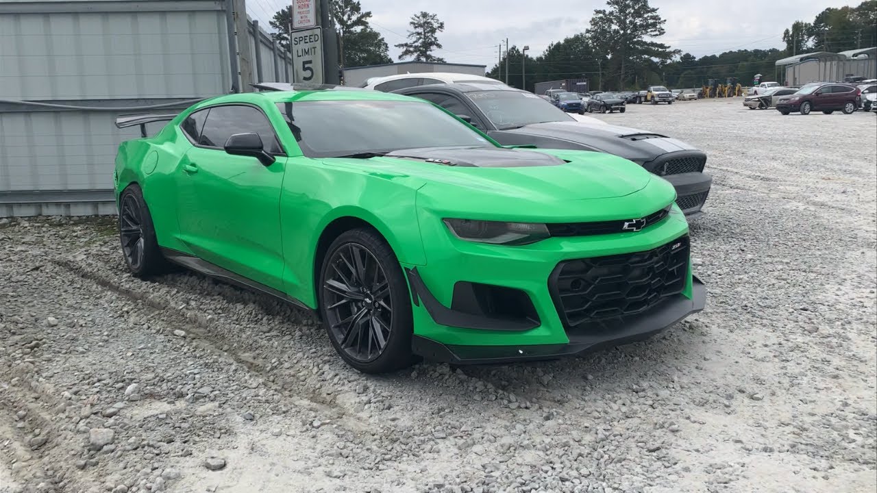 I FOUND THE CHEAPEST CHEVROLET CAMARO ZL1 AT COPART! THE GREEN MACHINE!