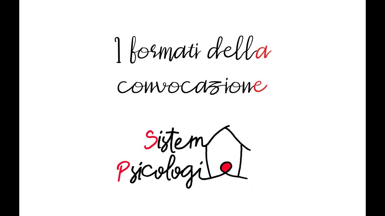 Formati di convocazione