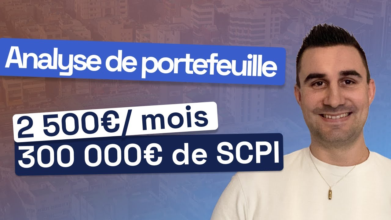 Portefeuille de 300 000€ de SCPI