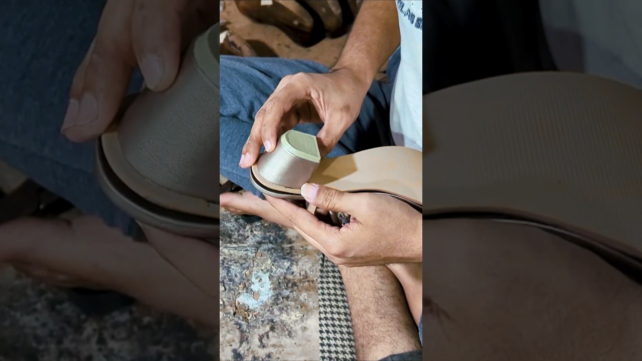 Process of Making Handmade Ladies Shoes #ladiesfootwear #ladiesshoes #shoemaking #handmadeshoes