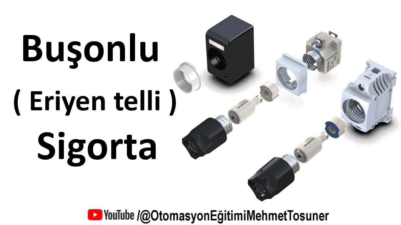 Buşonlu ( Eriyen telli ) sigorta Diazed Neozed #elektrik #otomasyon #devre #kumanda #kontrol #motor