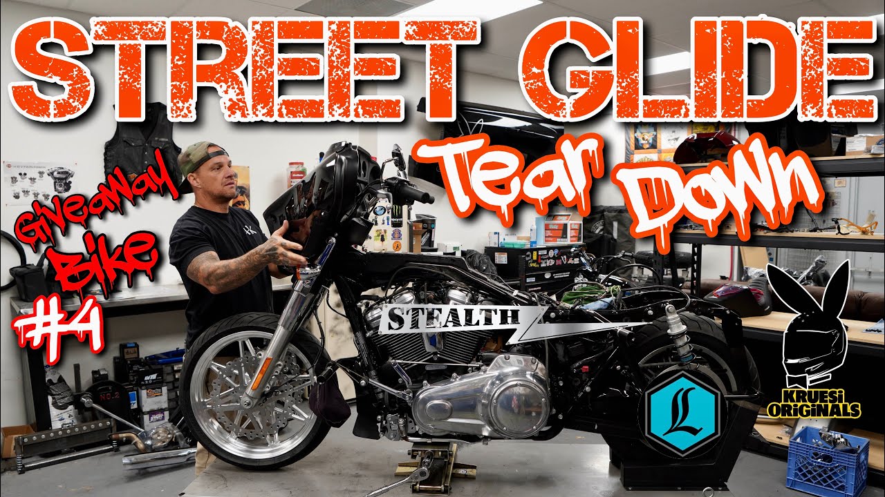 21 Street Glide performance build : tear down ,kruesi originals giveaway bike #4