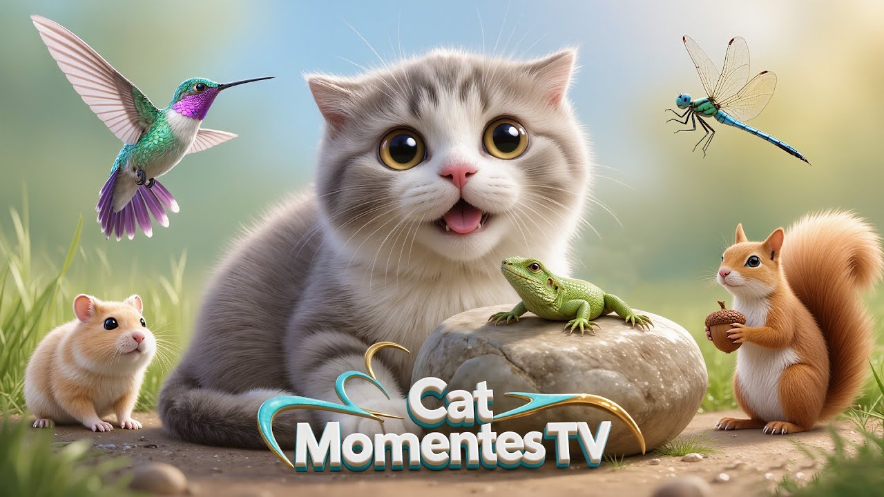 Cat Moments TV | Animals Moving with Wind for Cats – Garden, Forest & Water Ep.112