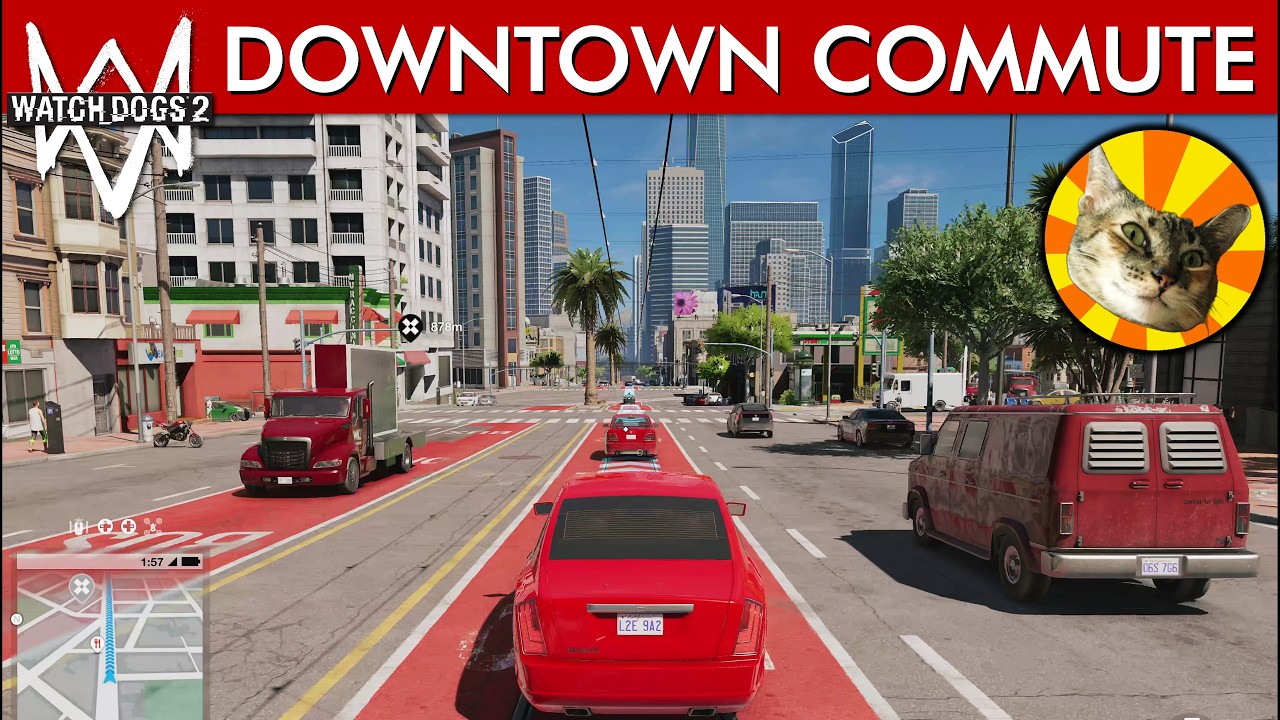 NPC work commute to Downtown | Watch Dogs 2