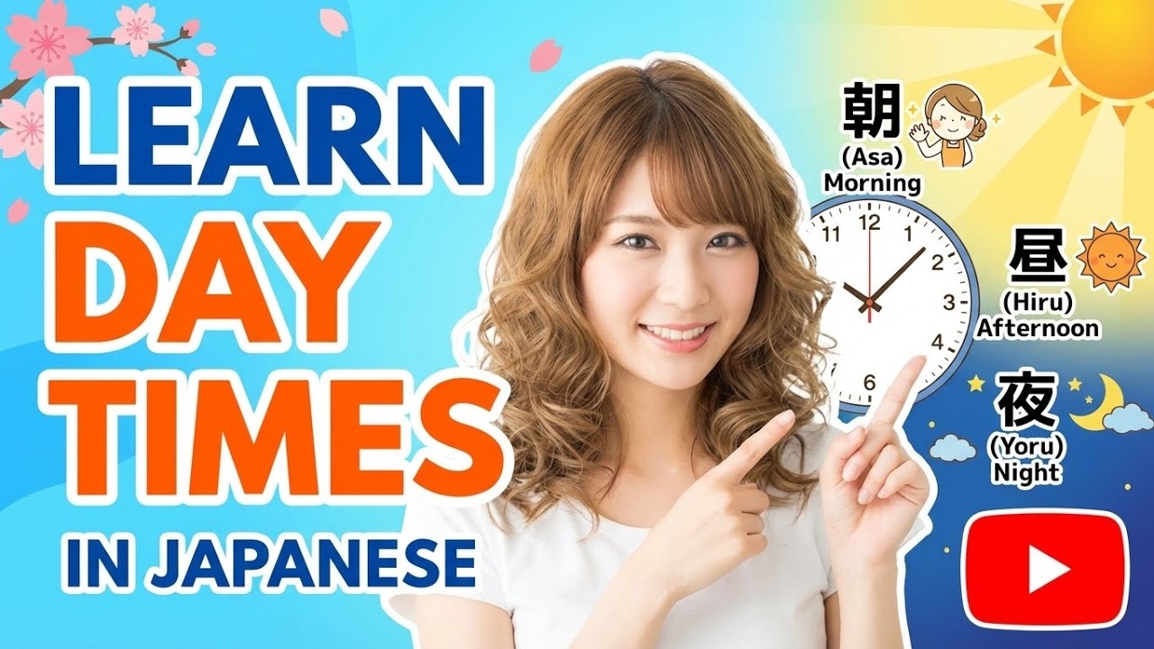 Learn Day Times In Japanese 日本語の時間をマスターする Japanese Vocabulary: How to Talk About Time Lesson 7