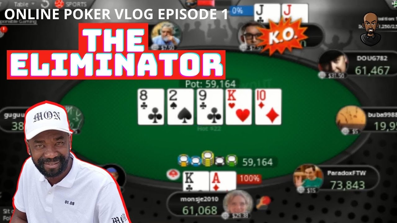 22$ Progressive Knock Out,| Online Poker Vlog# episode 1