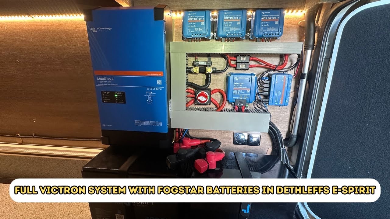 Full Victron system with Fogstar batteries in Dethleffs E-Spirit