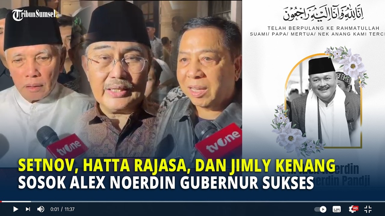 Setnov, Hatta Rajasa, dan Jimly Kenang Sosok Alex Noerdin Gubernur Sukses