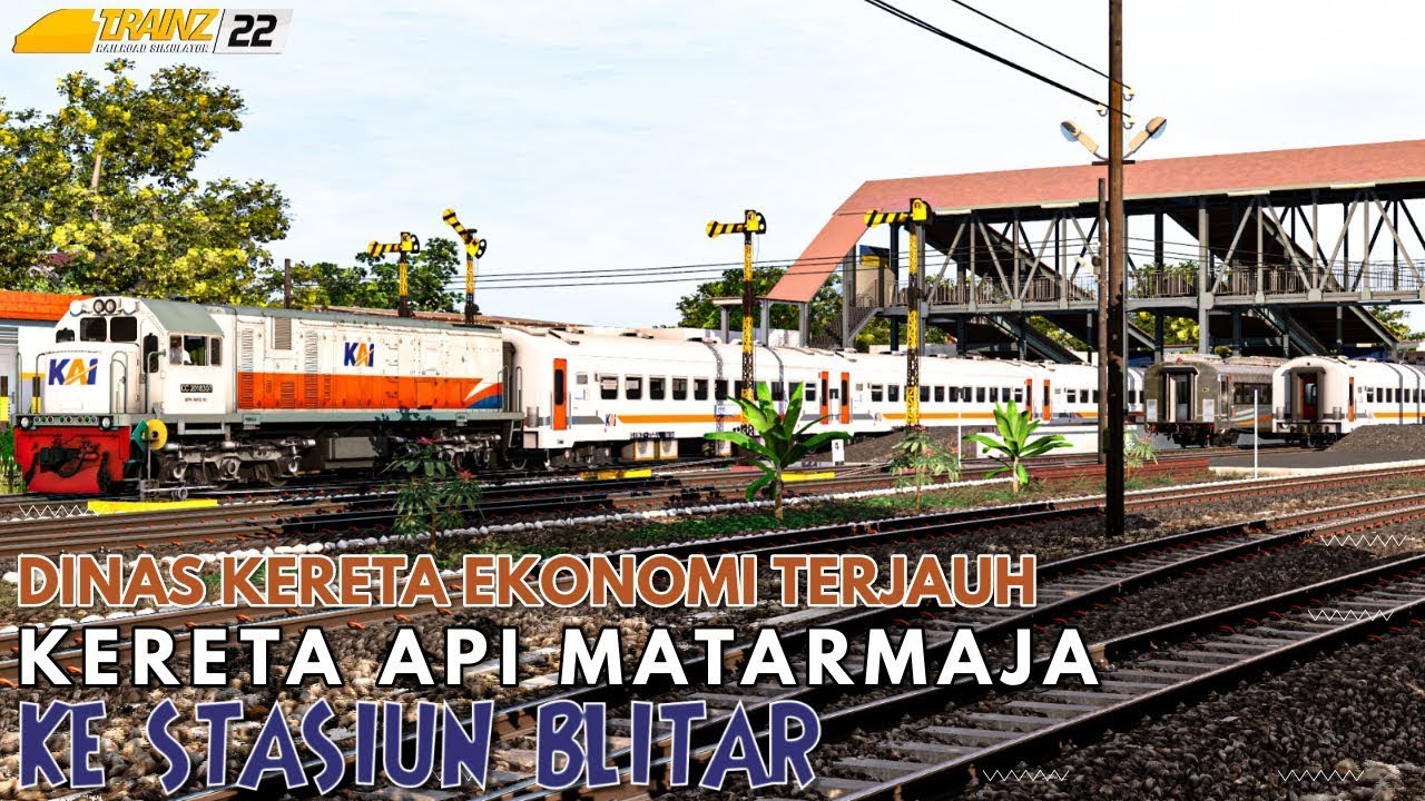 FULL TRIP CABRIDE LOKOMOTIF BADER DINAS KERETA API MATARMAJA || TRAINZ RAILROAD SIMULATOR INDONESIA