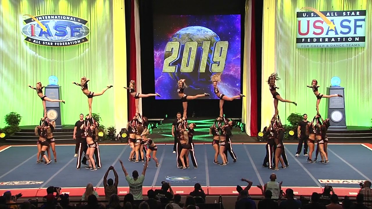 Silver Medalists - Woodlands Elite - OR - Black Ops [2019 L5 Senior Medium Coed Finals] Cheer Worlds