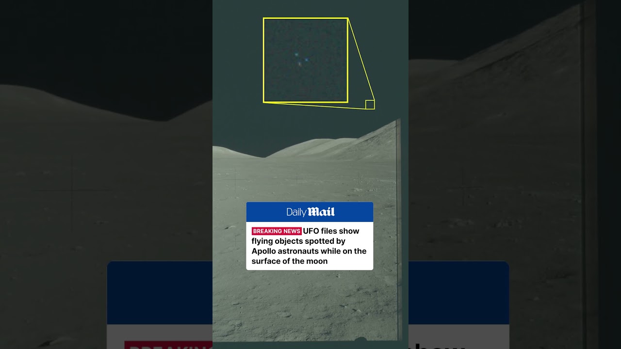 UFO files show flying objects spotted by Apollo astronauts while on the moon