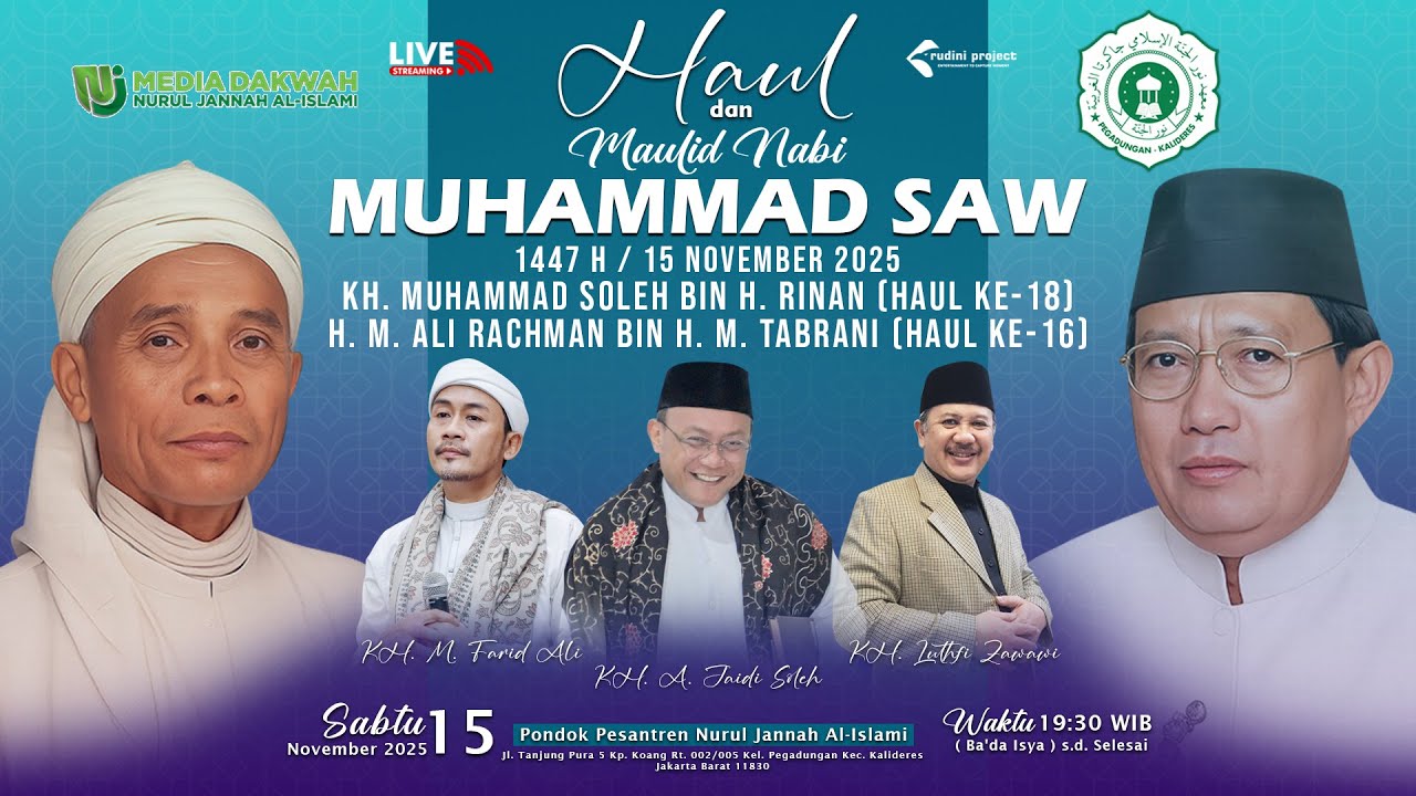 Live Haul dan Maulid Nabi Muhammad SAW 1447 H | Sabtu, 15 November 2025