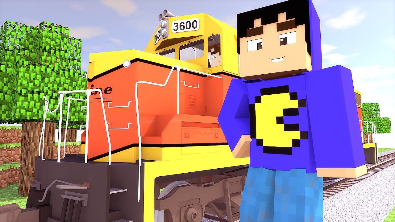 Minecraft Mod: TRENS REALISTAS! (Vagões e Trilhos // Rails of War)