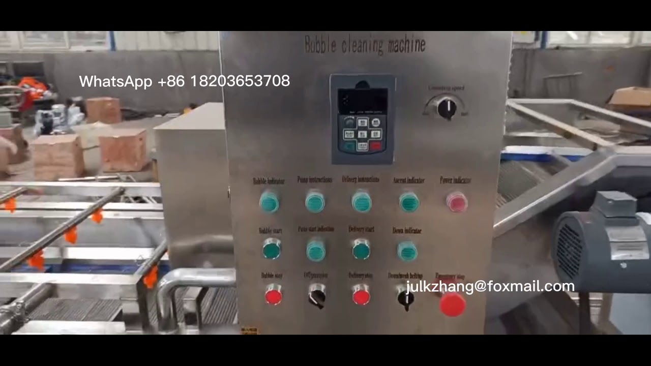 Air bubble fruits and vegetables washing machine with automatic lifting device
