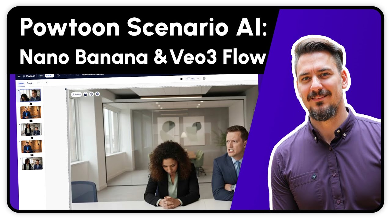 Scenario-Based Learning Videos with Nano Banana & Veo 3 in Powtoon