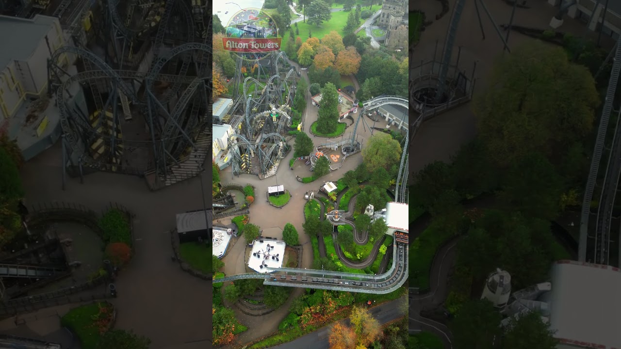 ALTON TOWERS X SECTOR FLYOVER | Alton Towers Theme Park Drone Flight #xsector #altontowers #drone