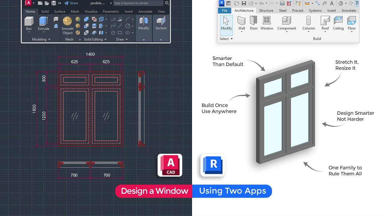 Tutorial Revit #10 | Cara Membuat Family Jendela (Window) di Revit 2025