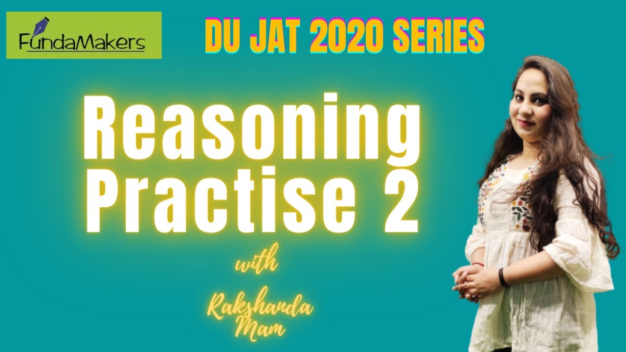 4 PM | DU JAT Online Preparation | Reasoning Practise- 2 | DU JAT 2020
