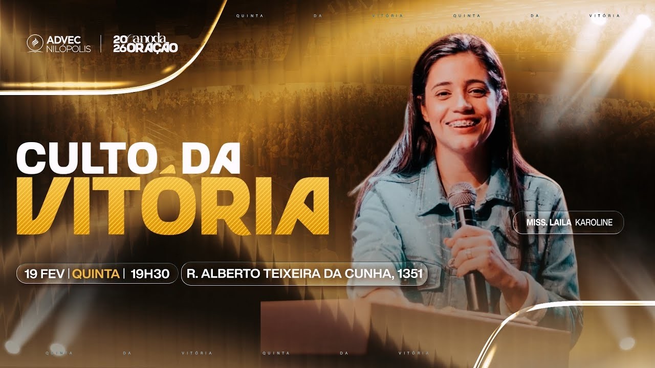 Culto da Vitória | Miss. Laila Karoline | 19/02/2026