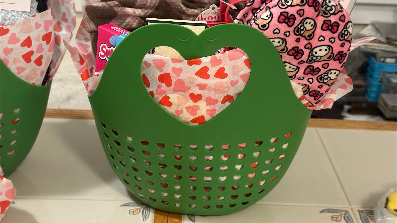 Unpacking our Valentine’s Gift Baskets! 