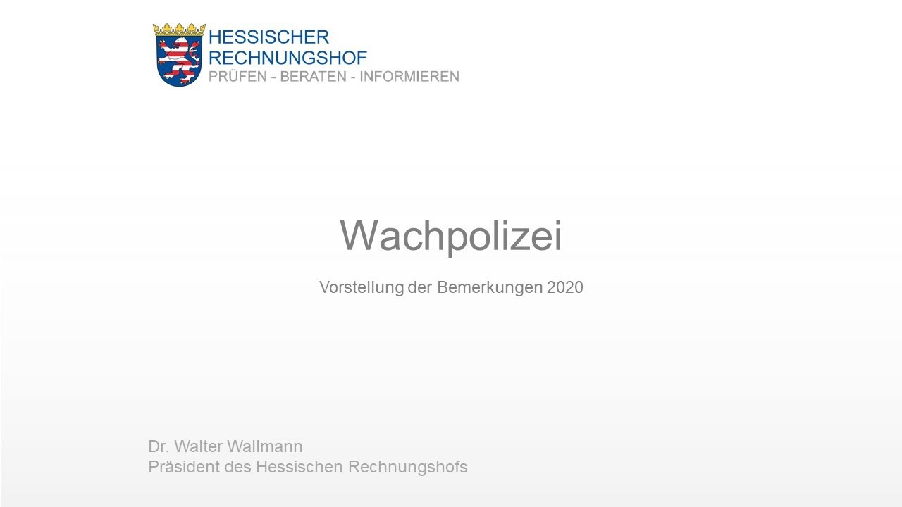 Bemerkungen: Wachpolizei