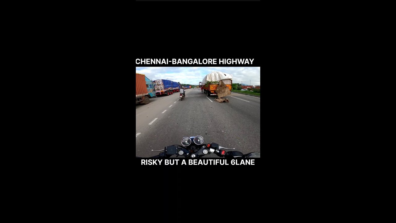 ❌Accidental Highway - Chennai Bangalore 6Lane road , Ride safe 😱 || #shorts #tamil #soulrider