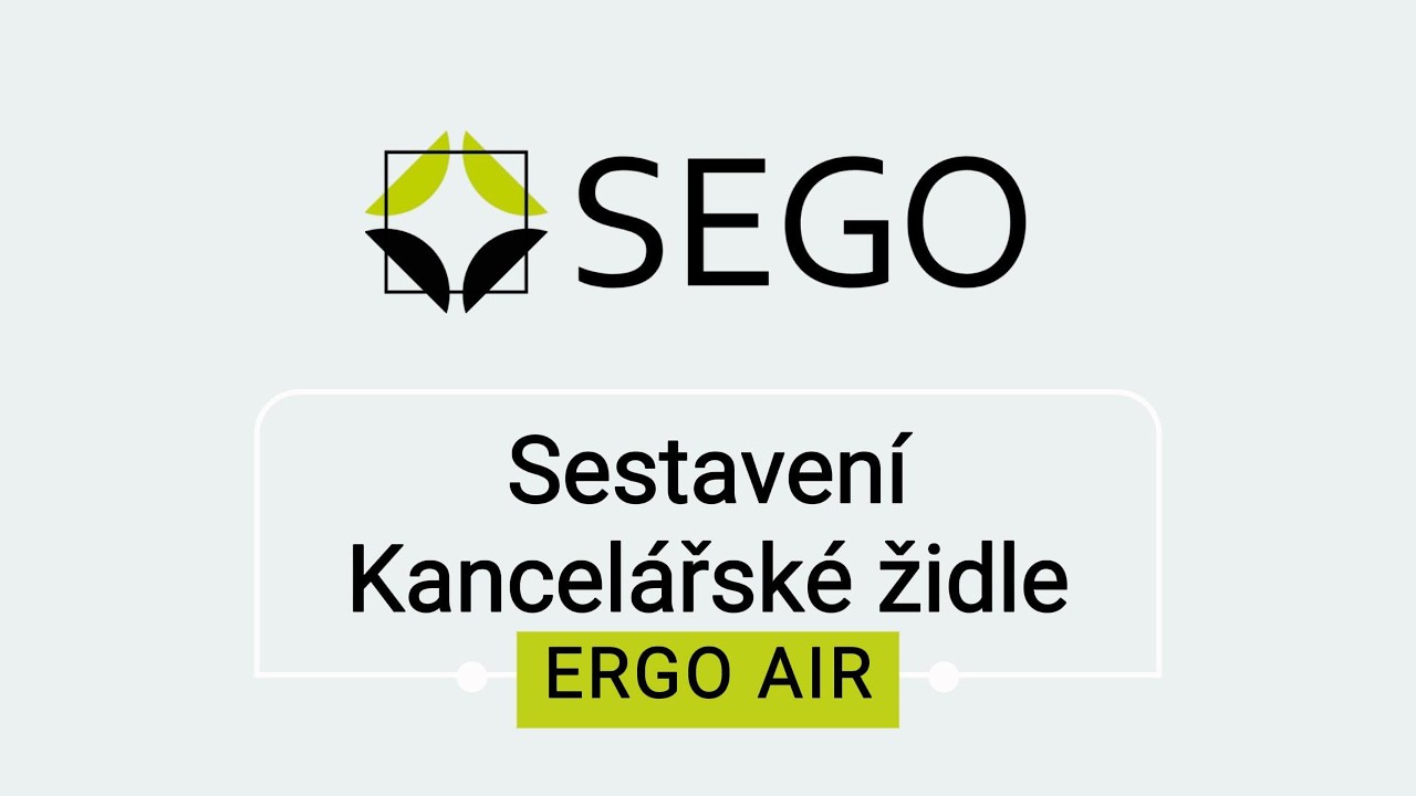 Montáž kancelářské židle ERGO AIR | Podrobný návod krok za krokem