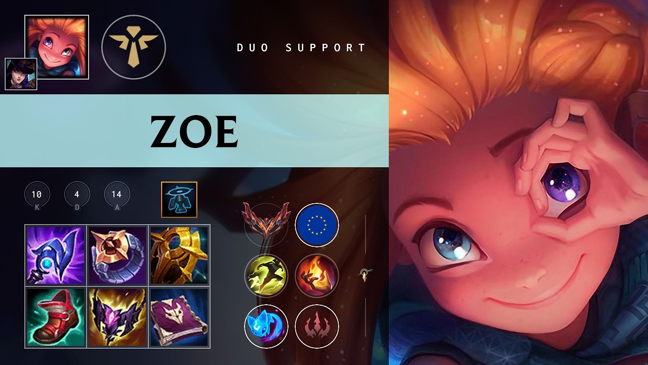 Zoe Support vs Pantheon - EUW Grandmaster Patch 26.08