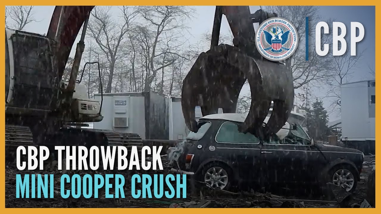 Illegal Imported  Mini Cooper Gets Crushed - CBP Throwback (2014) | CBP