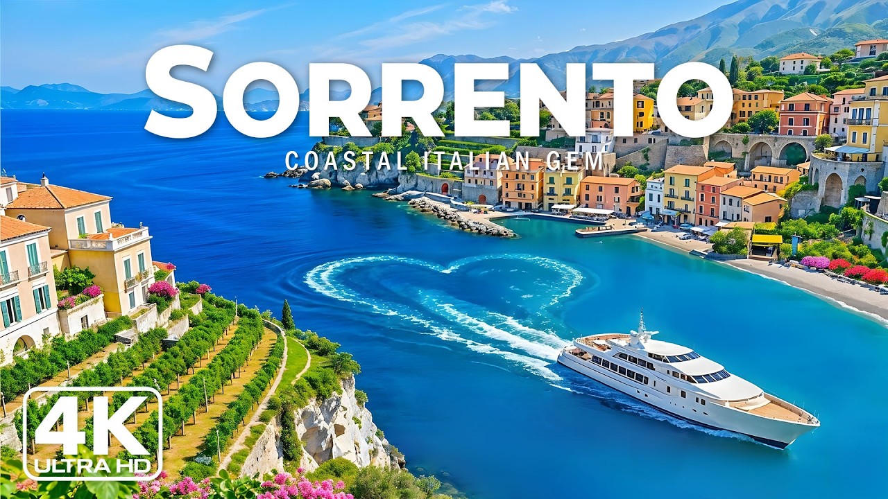 [4K] Sorrento 🇮🇹 Drone Footage | Amalfi Coast Paradise Beach Walk & Corso Italia Tour